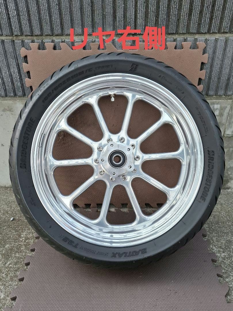 ハーレー　ミスミエンジニアリング　 アルミホイール前後セット 　タイヤ付き