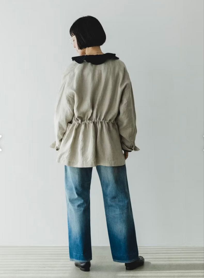 かぐれ コラボ フレンチリネンのテーラードジャケット
