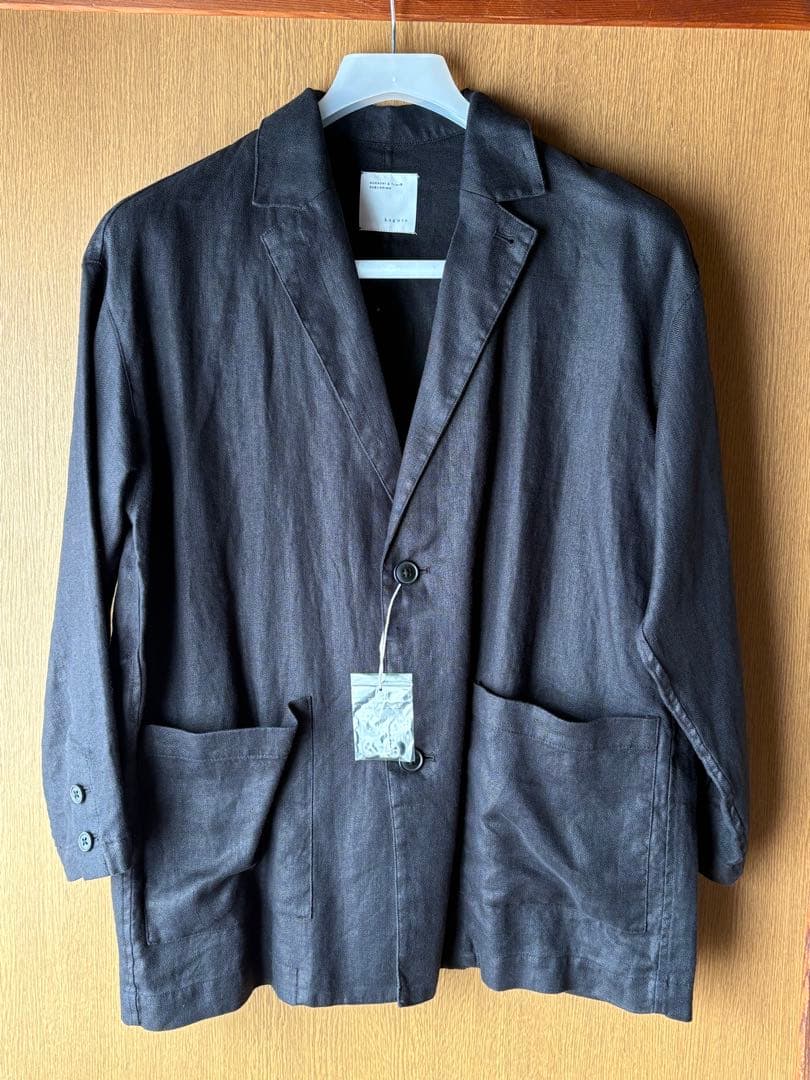 かぐれ コラボ フレンチリネンのテーラードジャケット