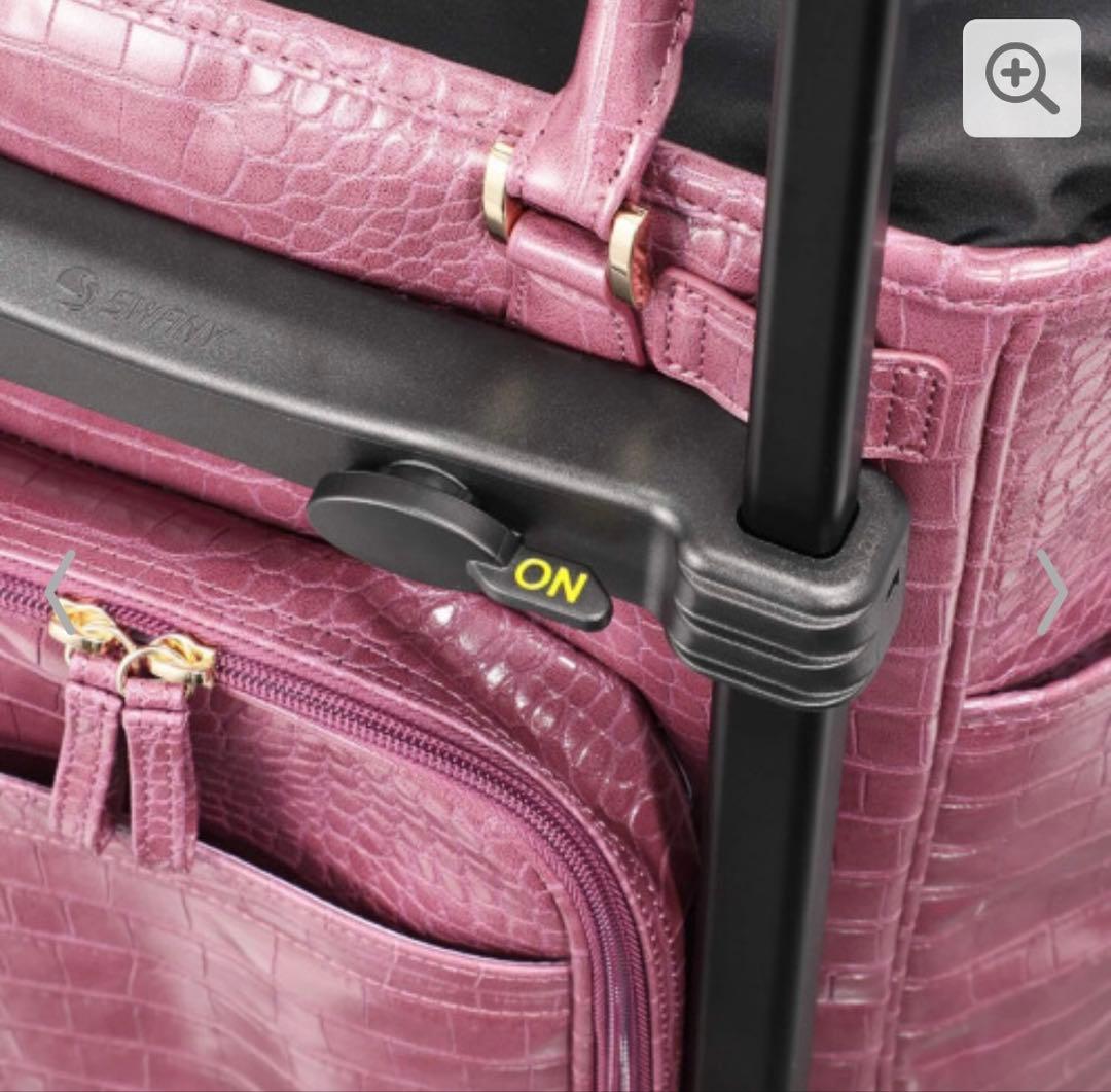 【新品未使用】人気スワニー 黒 Lサイズ トートキャリー クロコ型押し完売