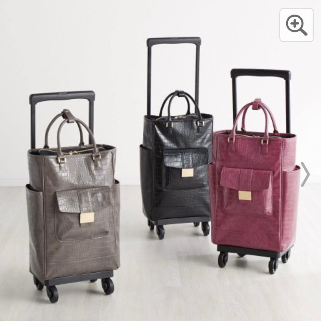 【新品未使用】人気スワニー 黒 Lサイズ トートキャリー クロコ型押し完売