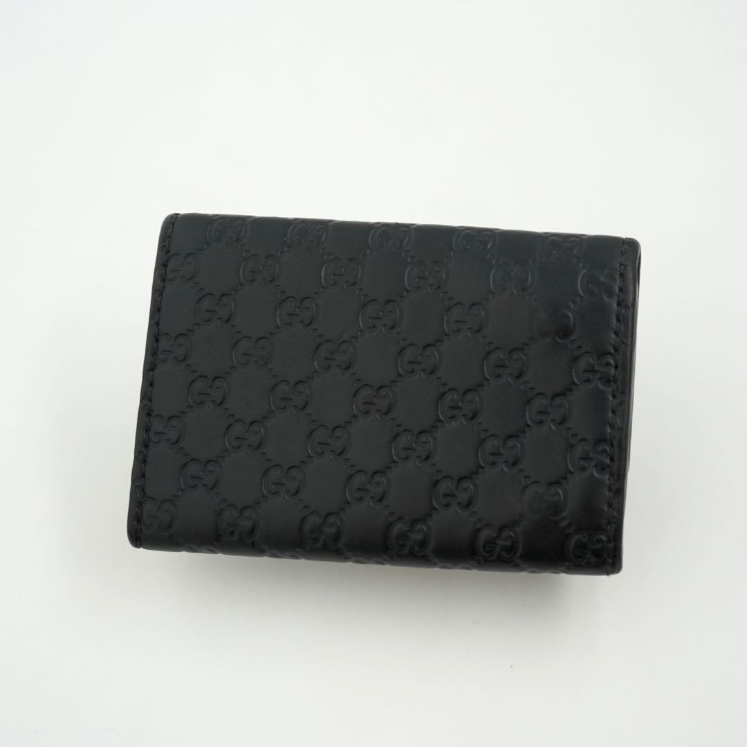 ✨極美品✨　GUCCI キーケース　6連　マイクロシマ　GG レザー　黒