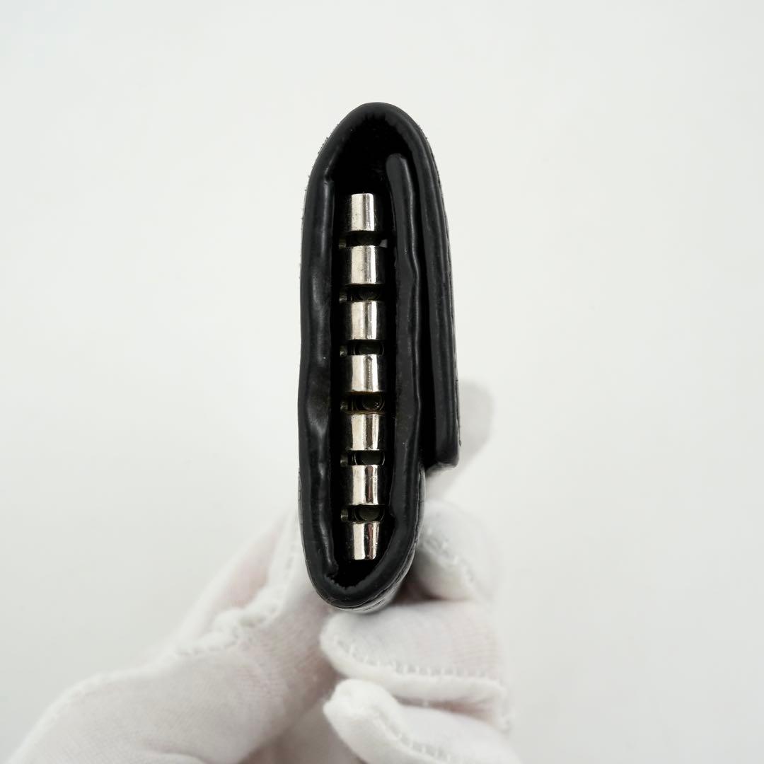 ✨極美品✨　GUCCI キーケース　6連　マイクロシマ　GG レザー　黒