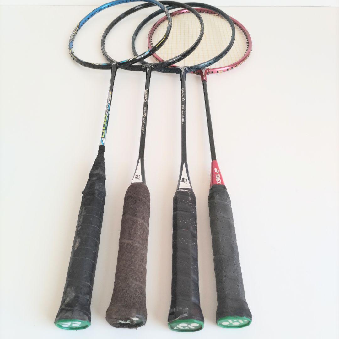 YONEX バドミントンラケット 4本まとめ NANORAY800 他
