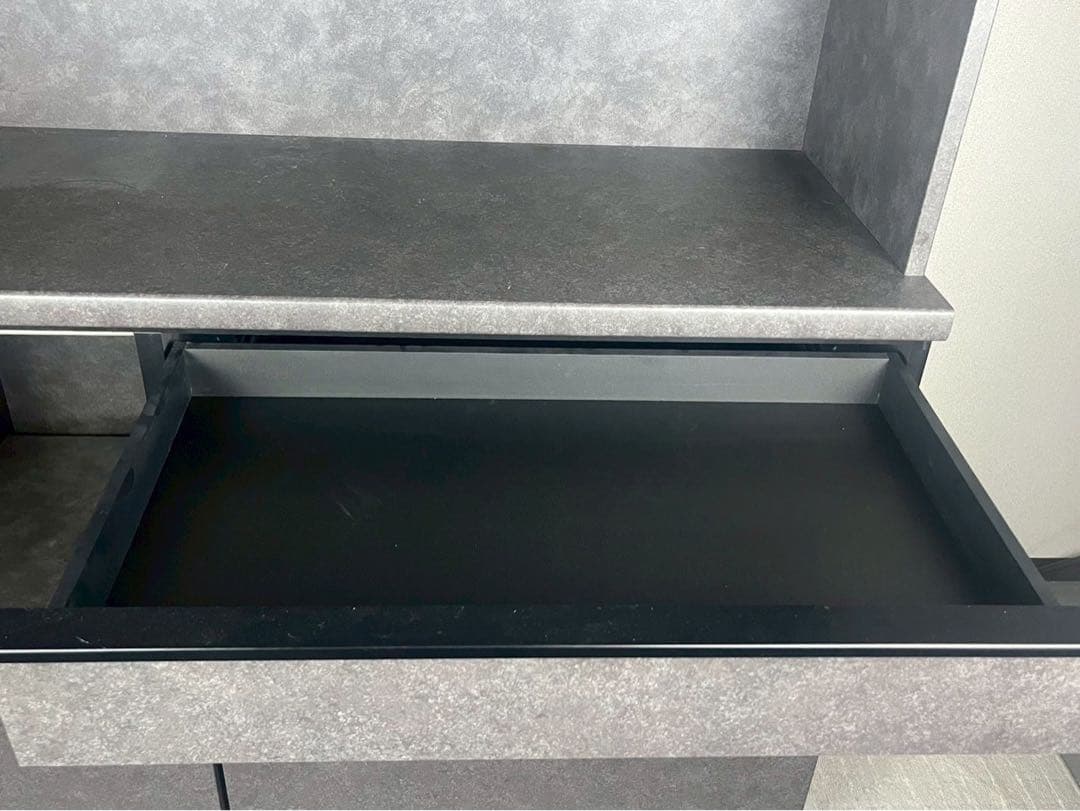 シ*ウ様 【美品】松田家具 ガバーナ 120 キッチンボード 食器棚 グレー