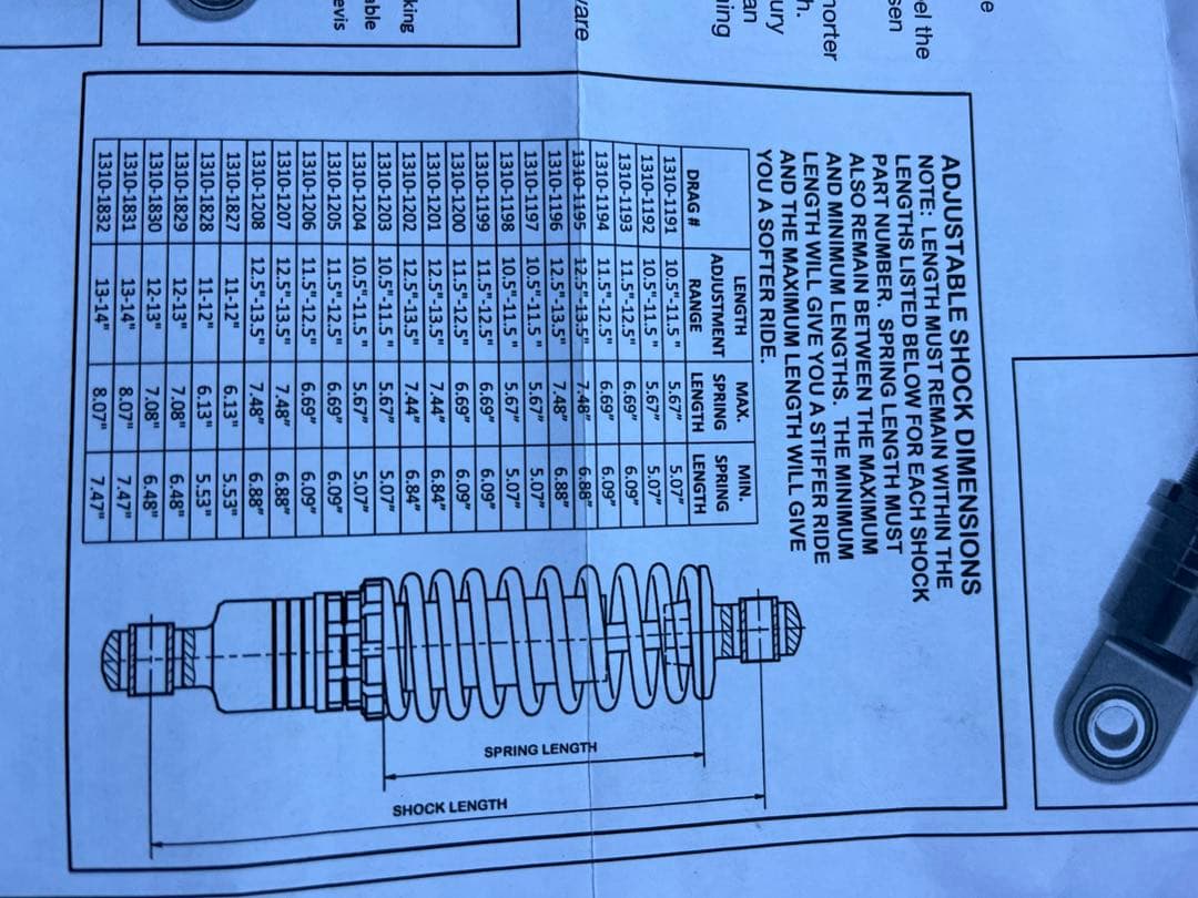 ⭐︎値下げ⭐︎DRAG Specialties \"11 車高調整ショック 2本