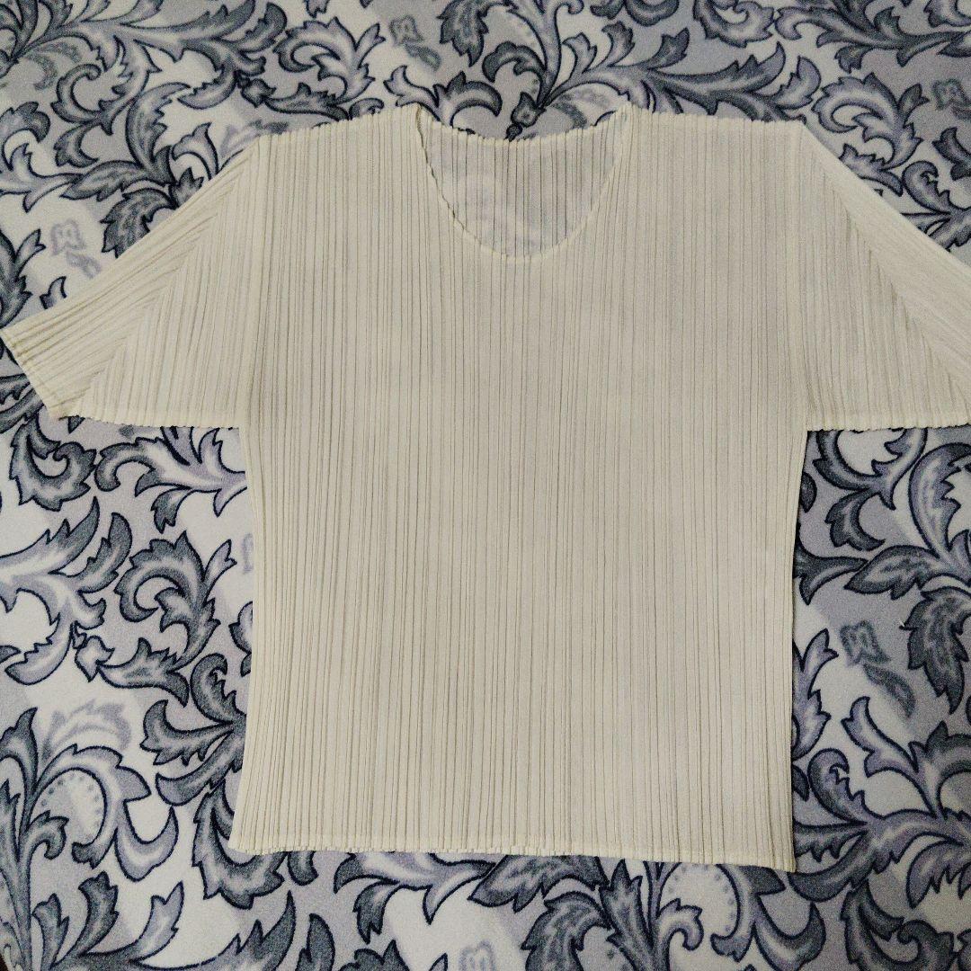 未使用に近い プリーツプリーズカットソー半袖