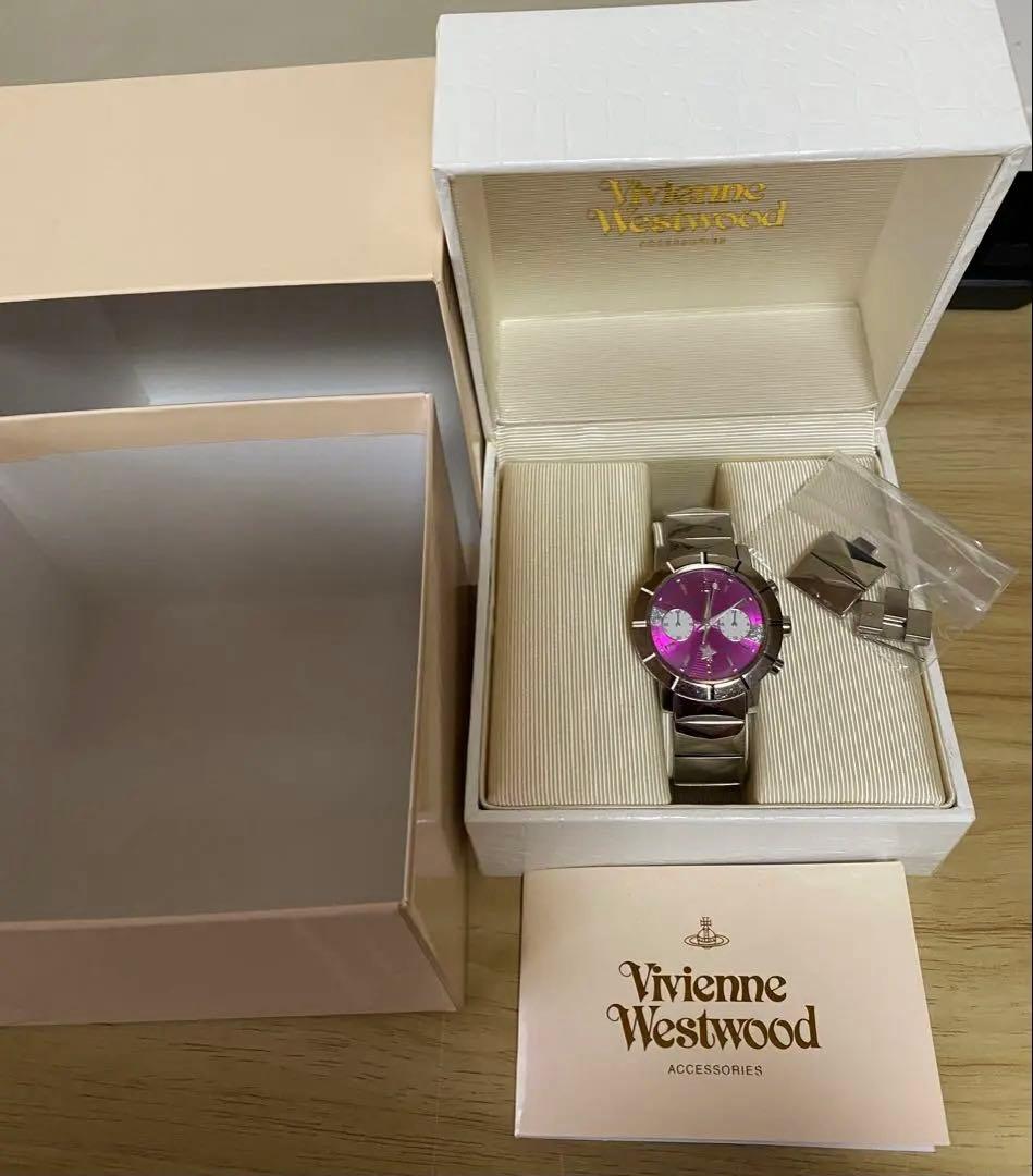 Vivienne Westwood 腕時計 クロノグラフ ピンク オーブ
