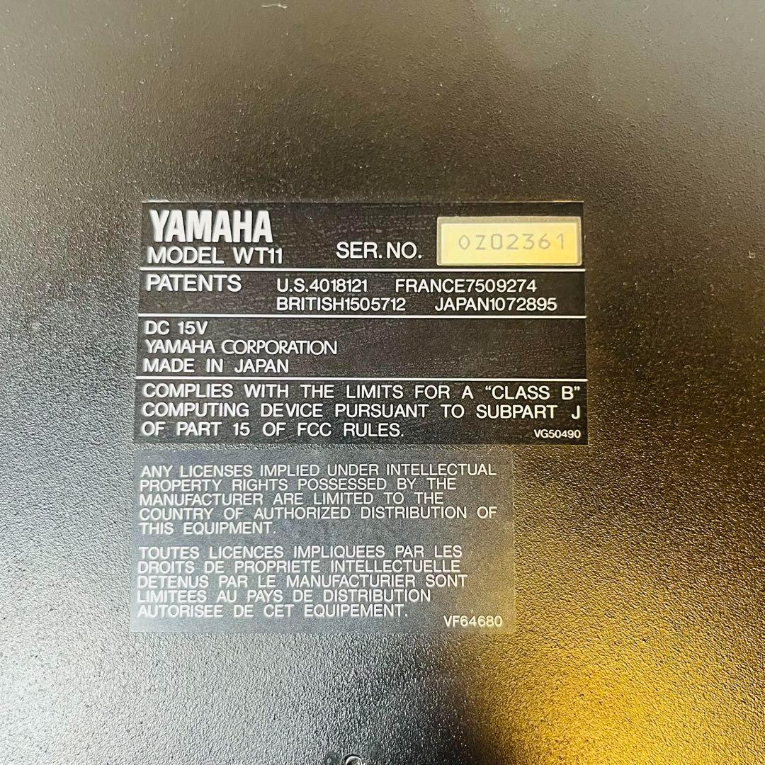 【大特価】ヤマハ ウィンドシンセサイザー MIDIコントローラー WT11