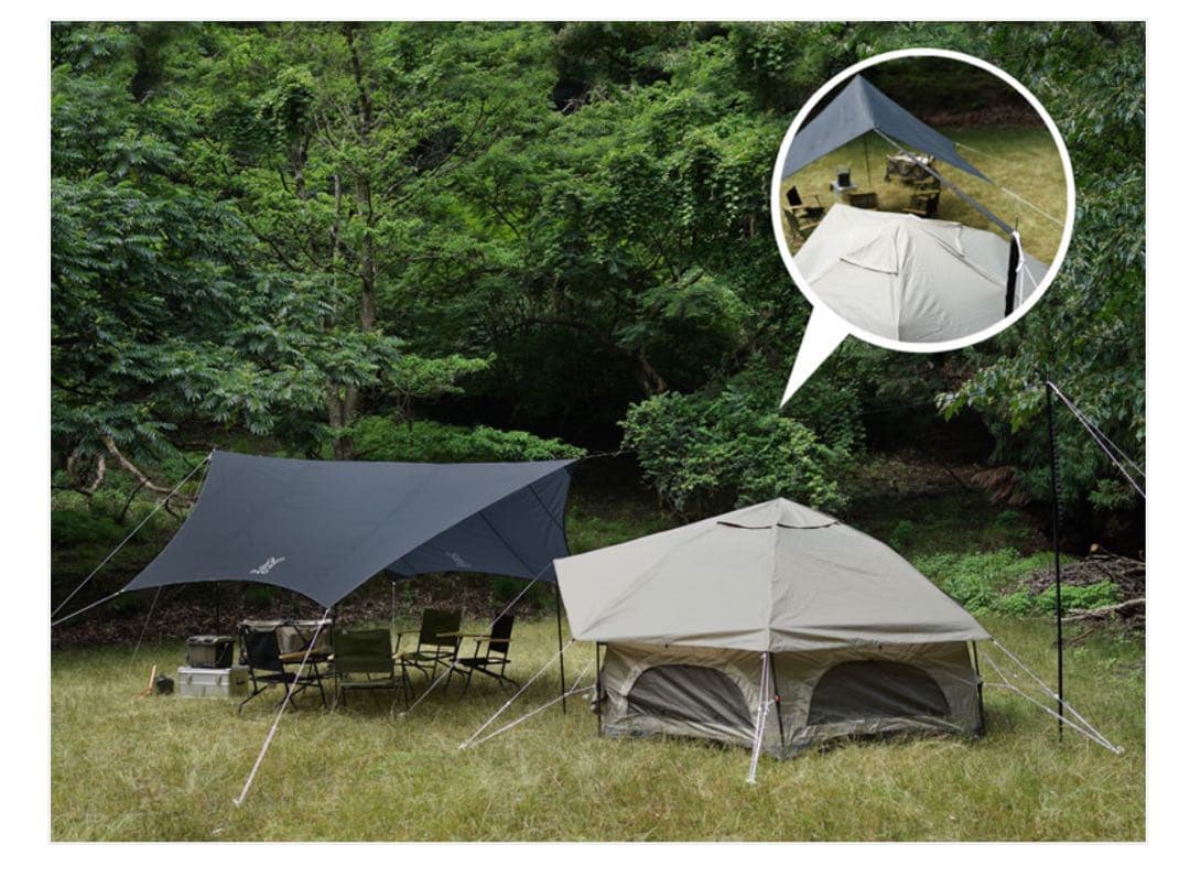 DoD いつかのタープ　ブラック　TT5-631-BK