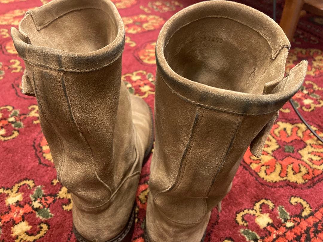 【ビブラムソール交換済】ブッテロ　スエード エンジニアブーツ