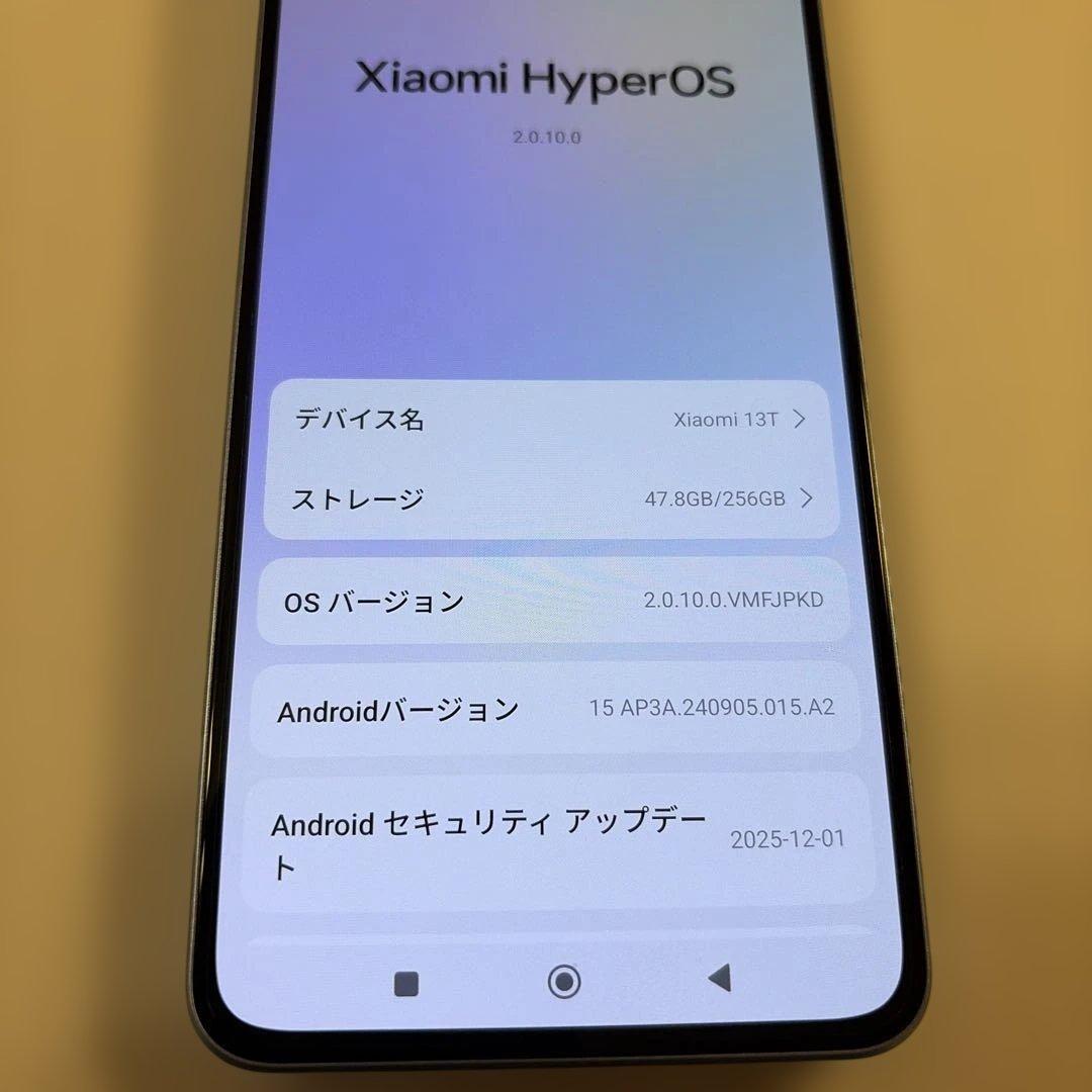 スマートフォン本体 Xiaomi 13T 256GB 8GB RAM
