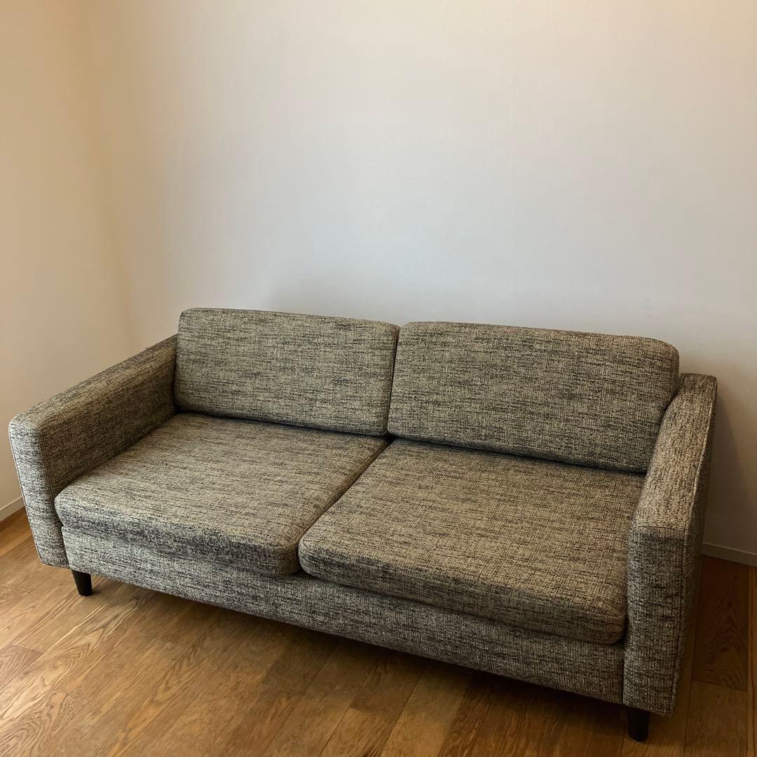 ACME アクメファニチャー ソファ (ブラウン×ブラック ベース)