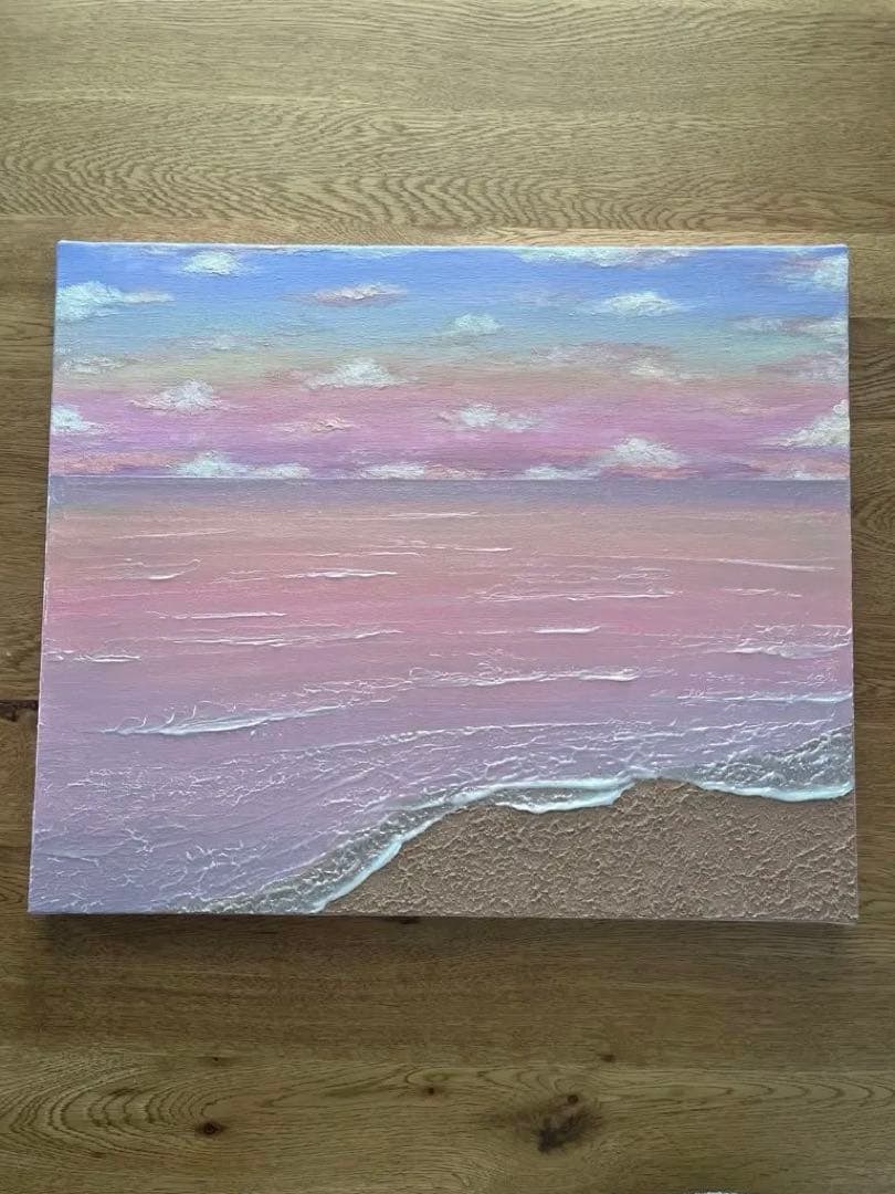 【kih様　リクエスト作品】海の風景 テクスチャーアート 海の絵 海 海アート