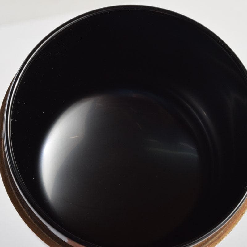 茶道具　輪島塗　正二郎作　曙梅蒔絵　棗　共布共箱　V　8852