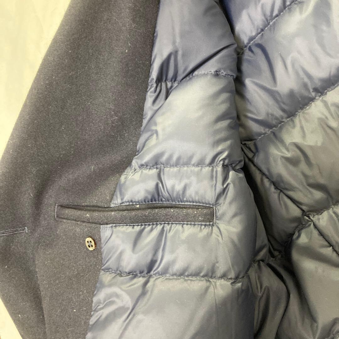 【美品】ラルフローレン ダウンPコート メルトンウール×ホワイトダック サイズL