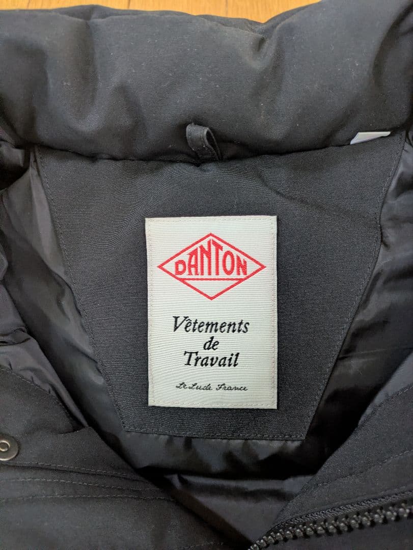 美品 DANTON ダウンベストMEN JD-8858 LAS【40】