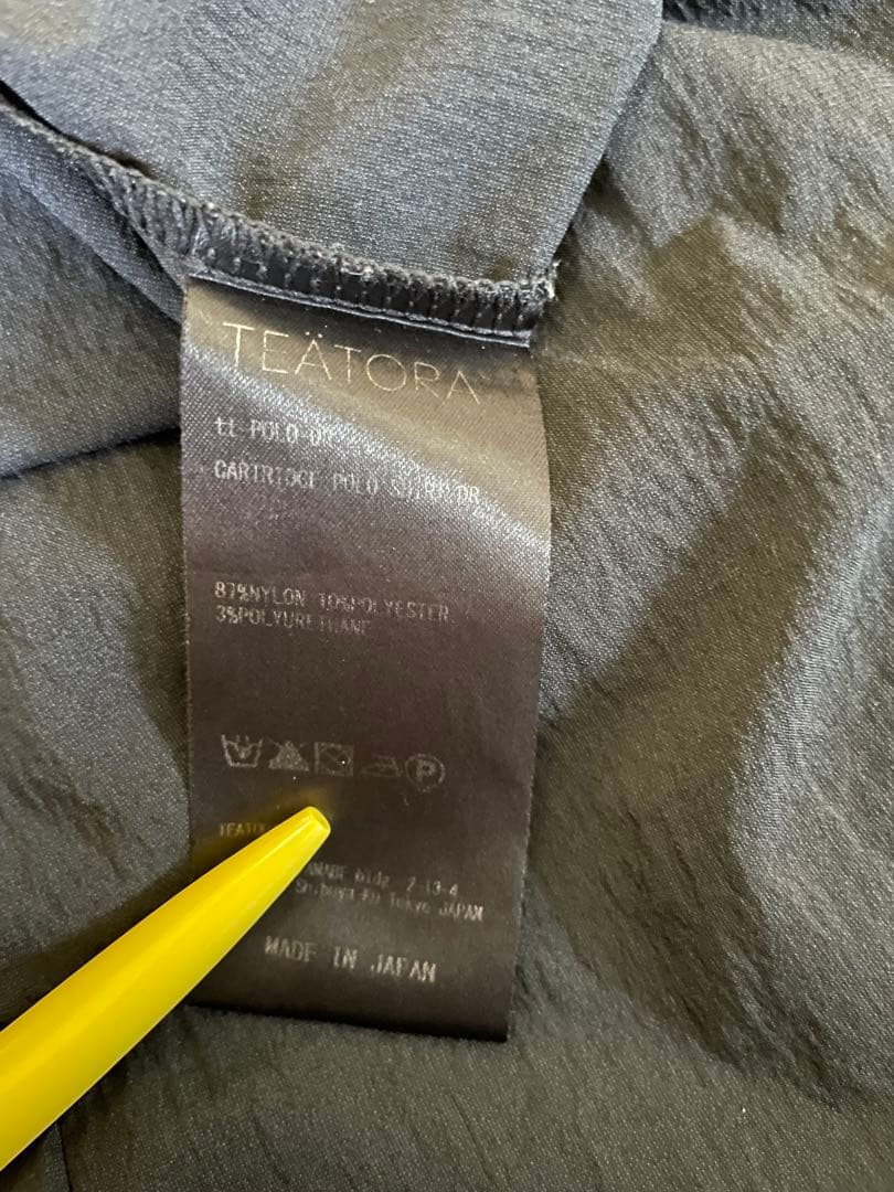 TEATORA / CAPSULESNAP POLO SHIRT ／M size