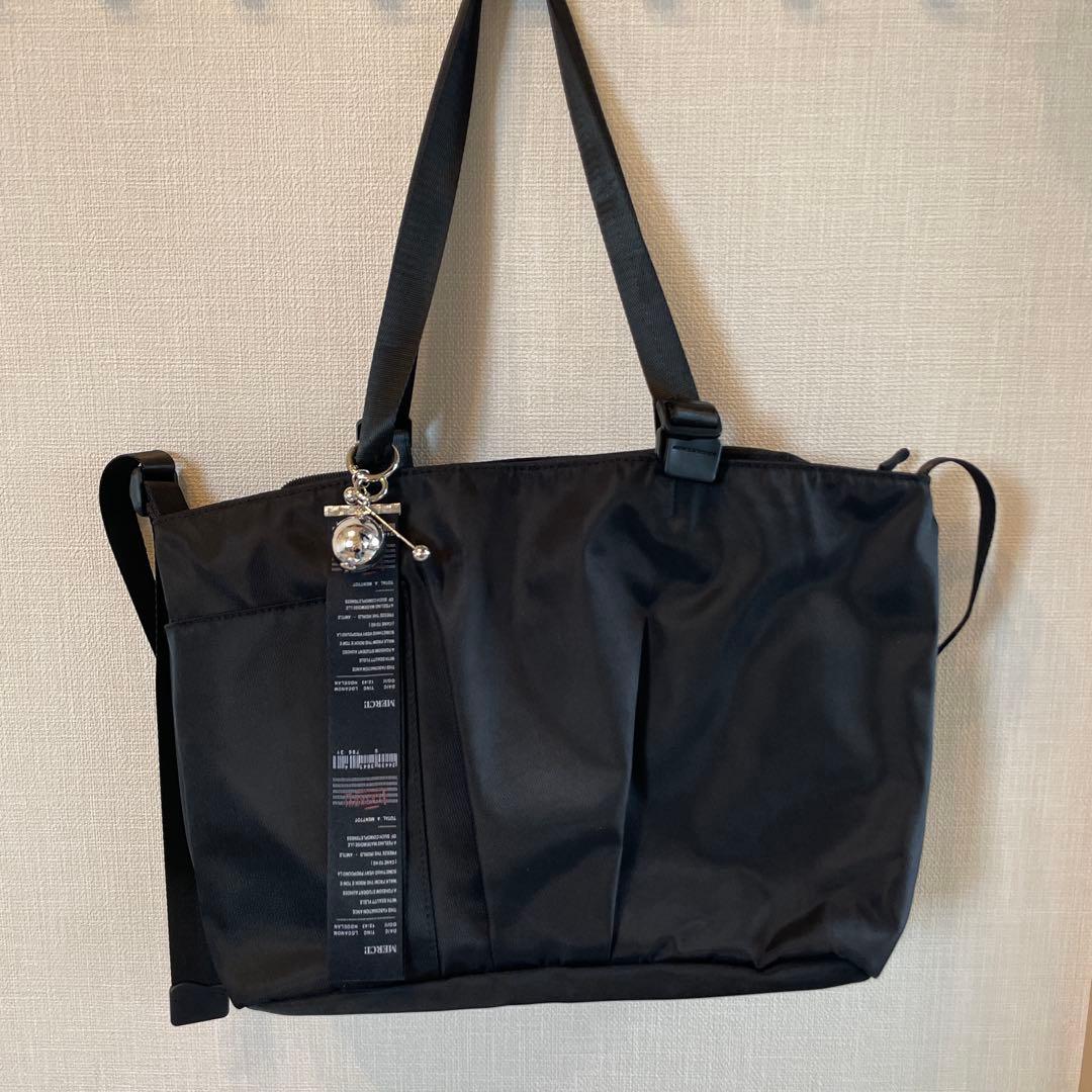 美品！アジャスタートートバッグ　横型　レシートチャーム付き♡