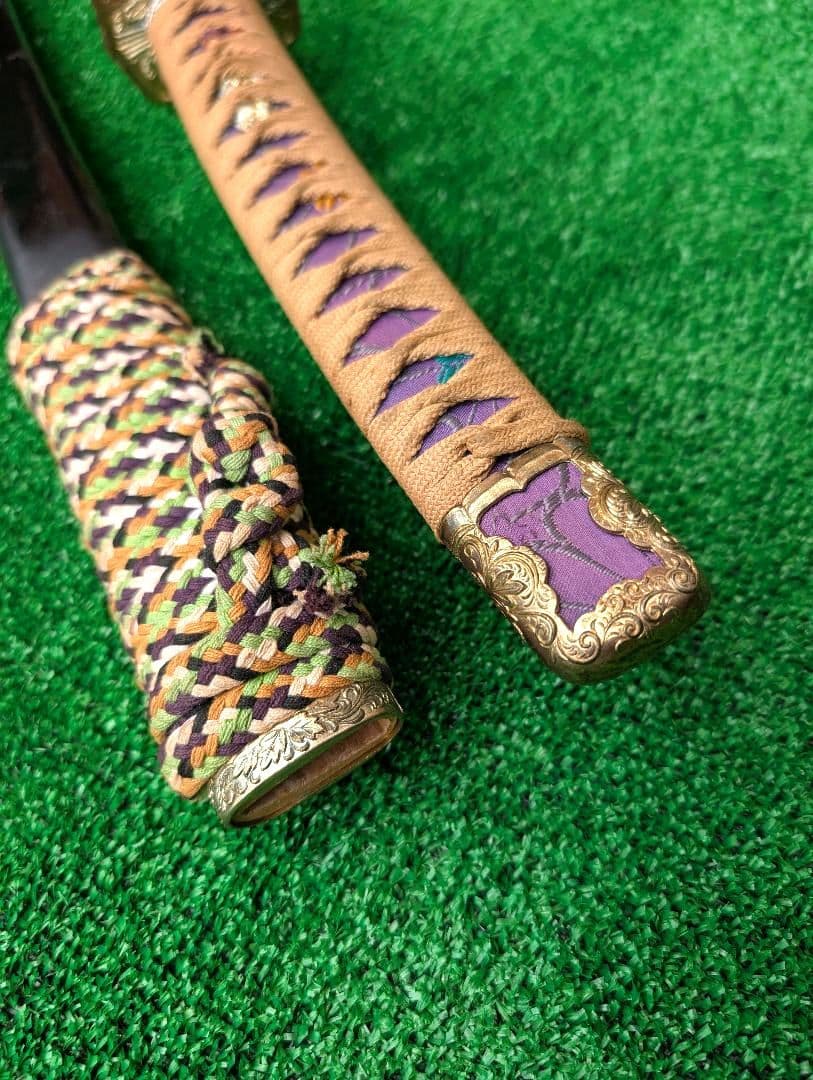 模造刀 模擬刀 短刀 武具 コスプレ 居合刀 置物 小刀 脇差し 　2本セット