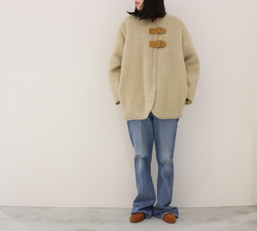 美品 nowos ノーウォス 19AW Shaggy Coat シャギーコート
