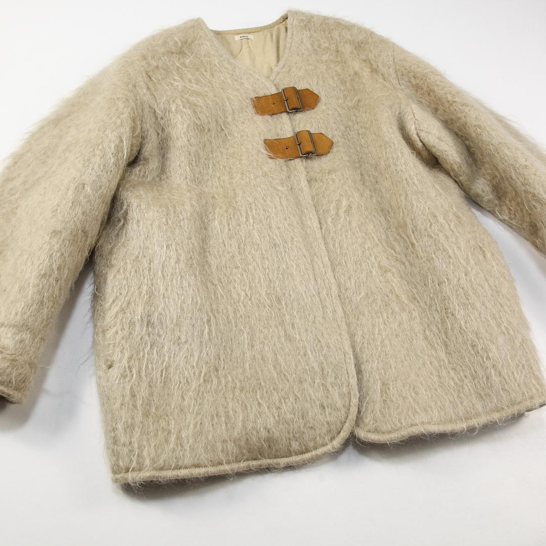 美品 nowos ノーウォス 19AW Shaggy Coat シャギーコート