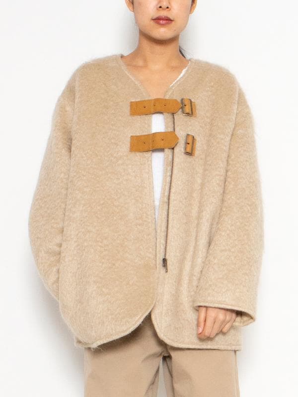 美品 nowos ノーウォス 19AW Shaggy Coat シャギーコート