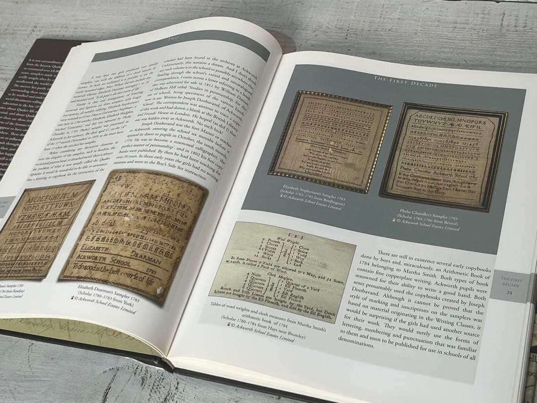 アート・デザイン・音楽 Quaker School Girl Samplers fromAckworth