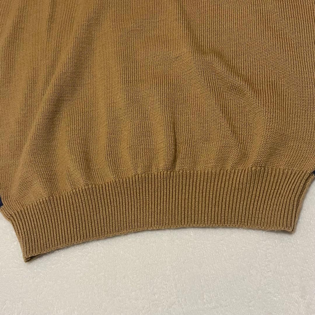 美品 パーリーゲイツ ゴルフ ニット セーター 1 89 ウール キャメル 希少