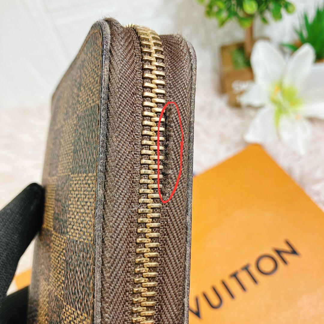 ！美品！ ルイヴィトン ジッピーウォレット ダミエ 長財布 エベヌ ラウンド