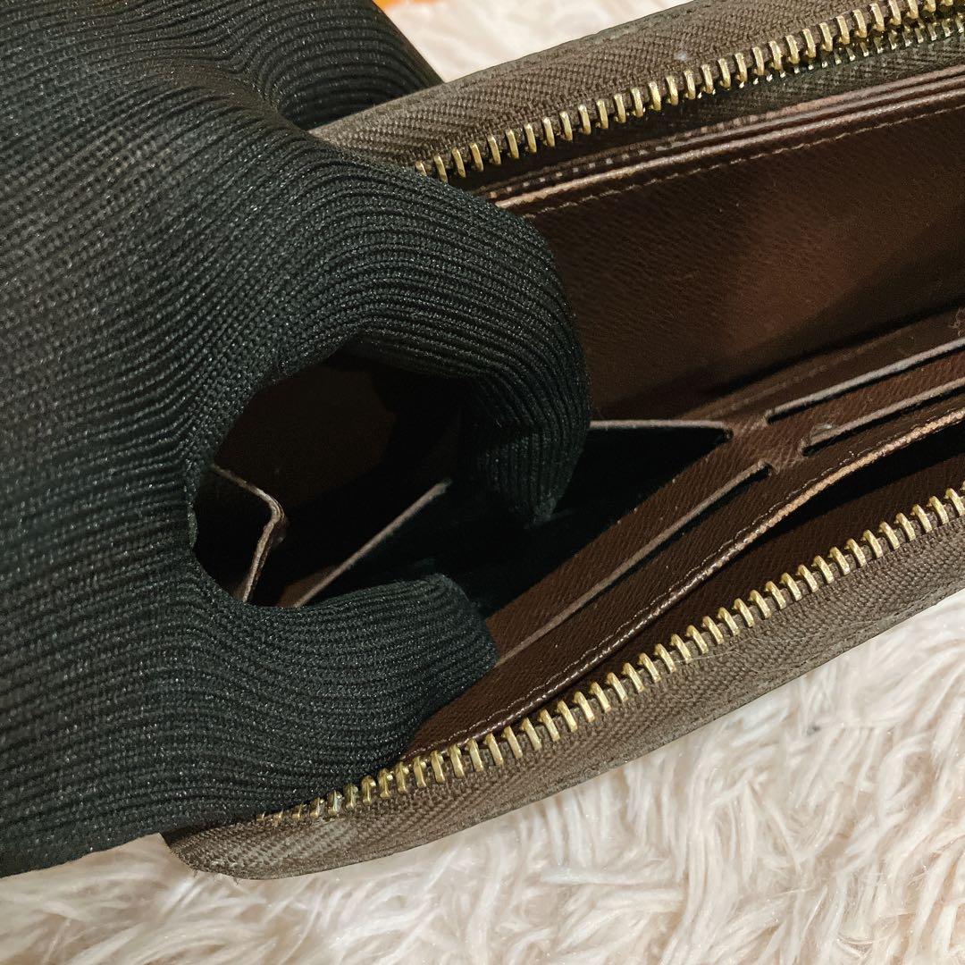！美品！ ルイヴィトン ジッピーウォレット ダミエ 長財布 エベヌ ラウンド