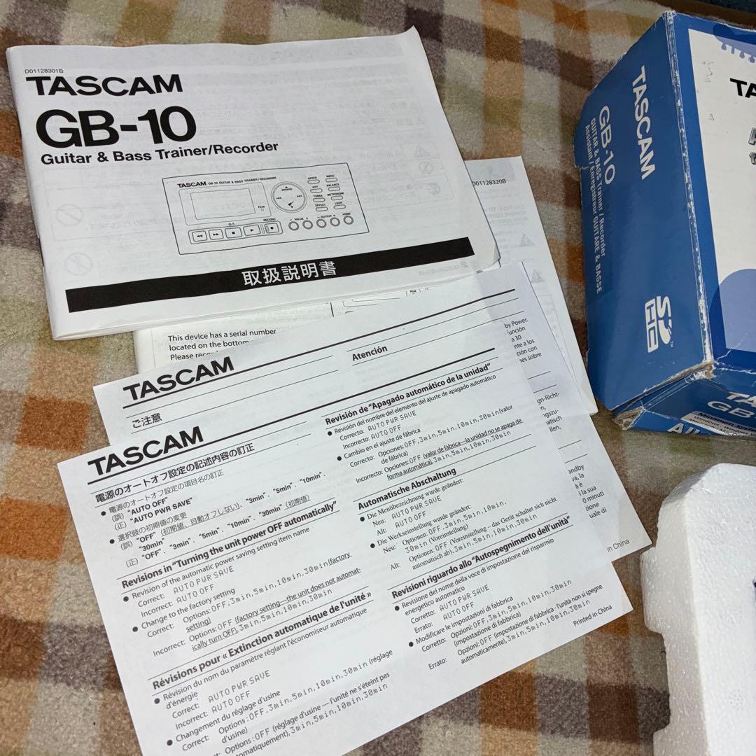 極美品です！！TASCAM GB-10 ギター・ベーストレーナー/レコーダー
