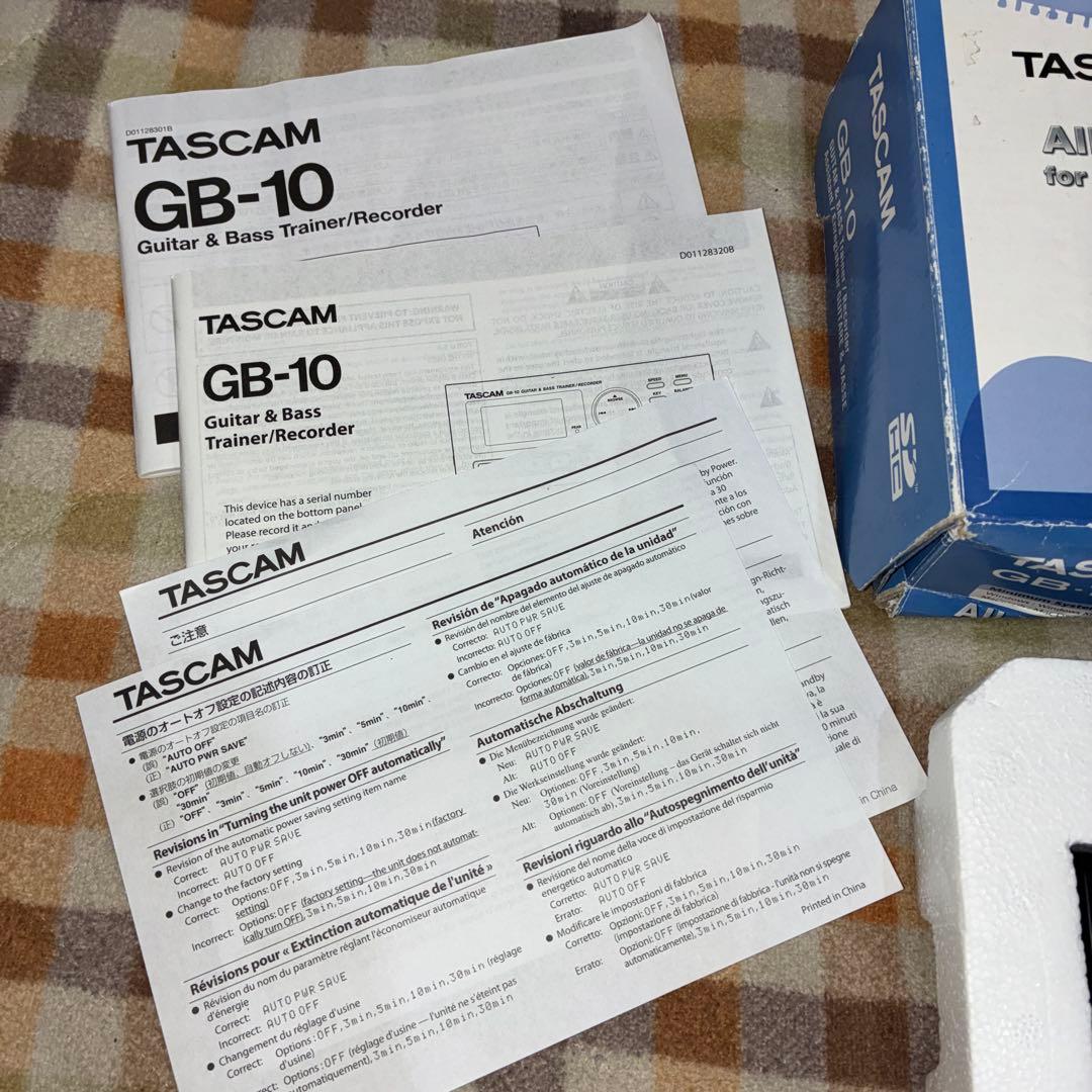 極美品です！！TASCAM GB-10 ギター・ベーストレーナー/レコーダー