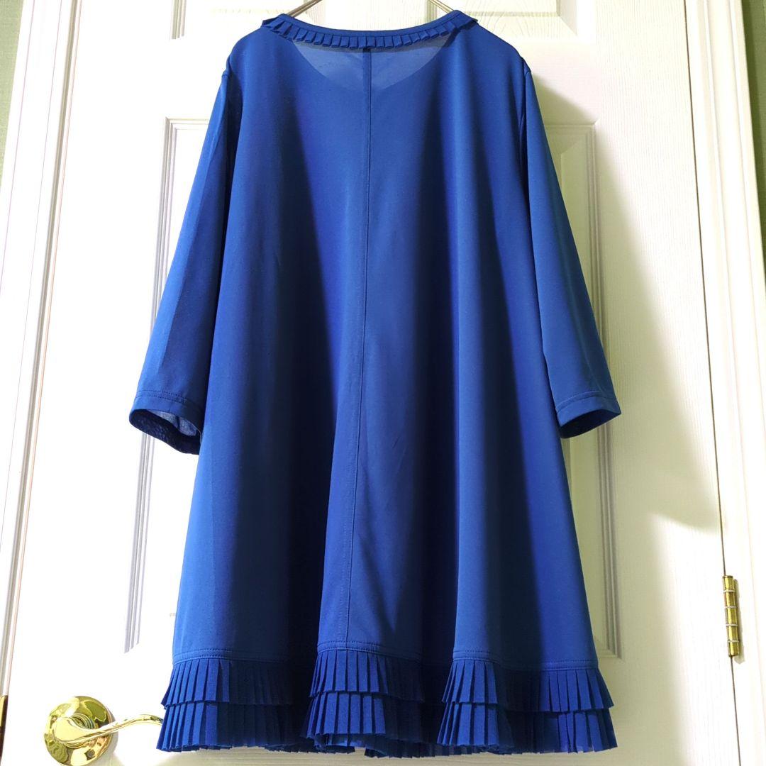 【専用】TOKUKO 1er VOL　前開きチュニック　羽織物　ピンク✕ブルー系