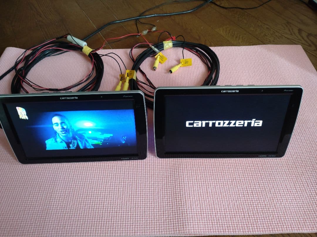 carrozzeria TVM-PW910T ヘッドレストモニター 2台 取説有