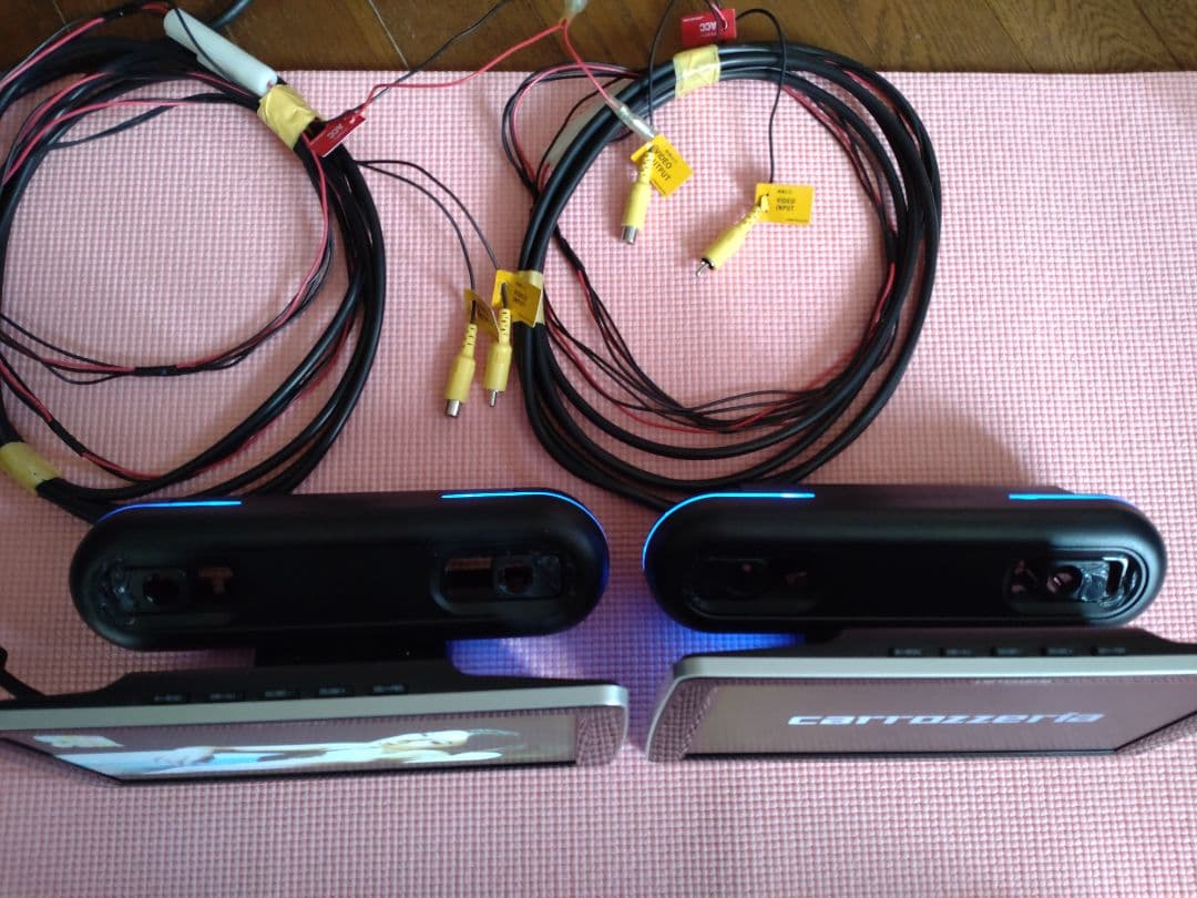 carrozzeria TVM-PW910T ヘッドレストモニター 2台 取説有