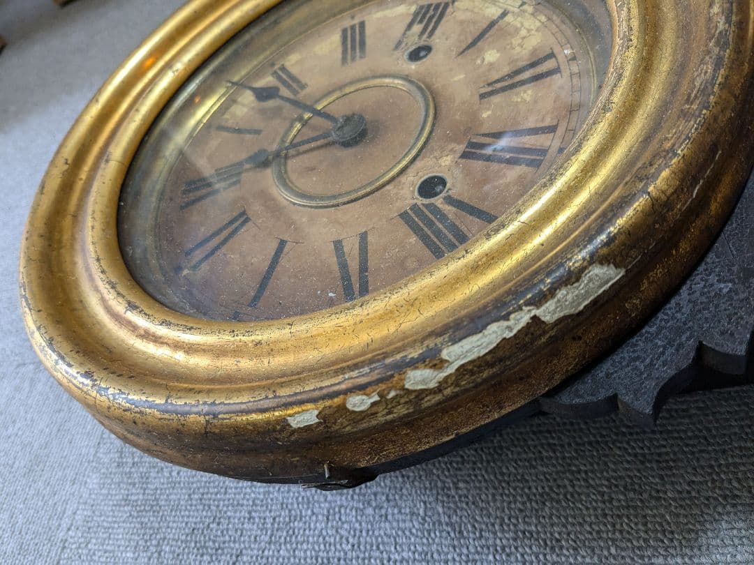 【ジャンク品】 イングラハム だるま時計 古時計 アンティーク ヴィンテージ