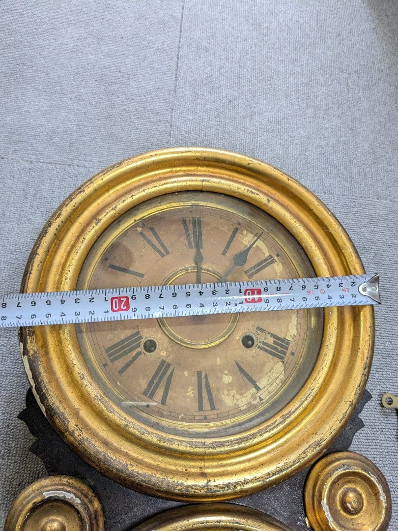 【ジャンク品】 イングラハム だるま時計 古時計 アンティーク ヴィンテージ