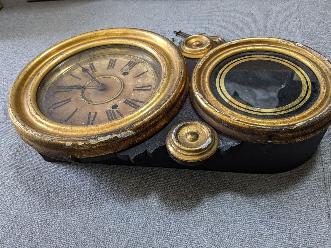 【ジャンク品】 イングラハム だるま時計 古時計 アンティーク ヴィンテージ