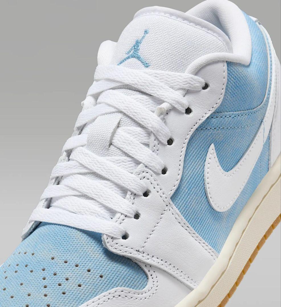 NIKE AIR JORDAN 1 LOW SE デニム ウォーンブルー23.5