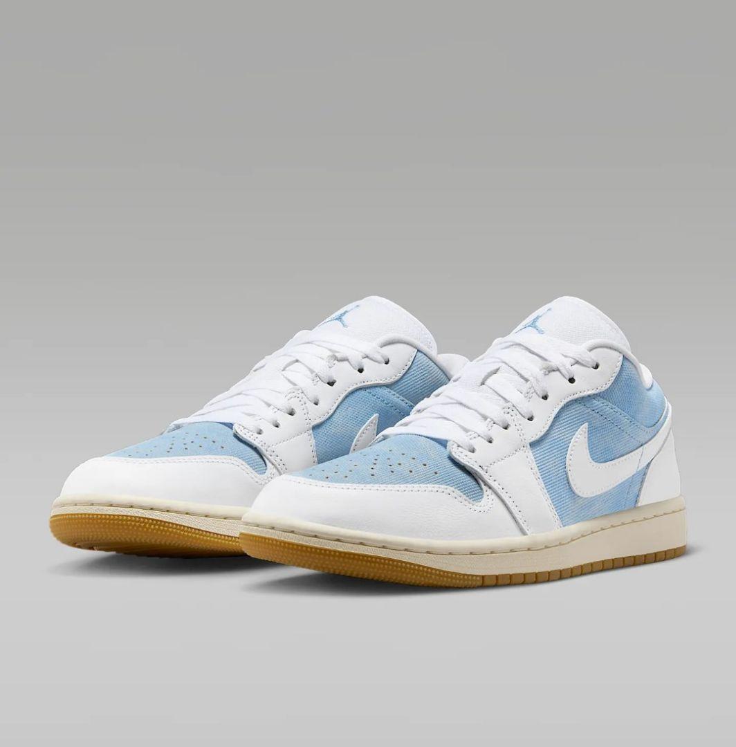 NIKE AIR JORDAN 1 LOW SE デニム ウォーンブルー23.5