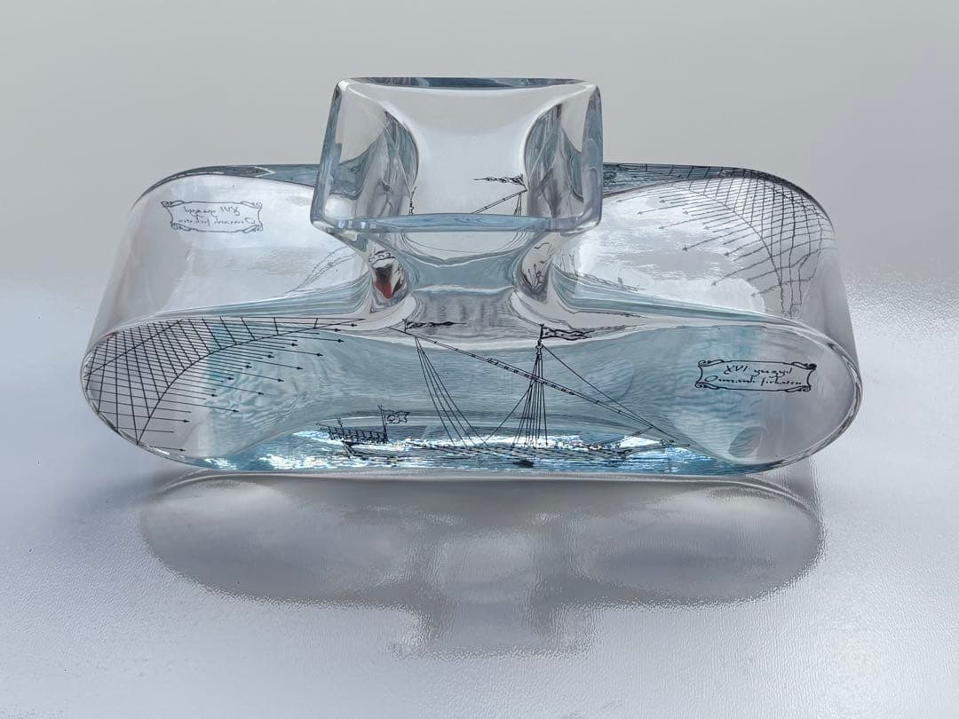 Paşabahçe(パシャバチェ) 花瓶 オスマン帝国 フリゲート艦