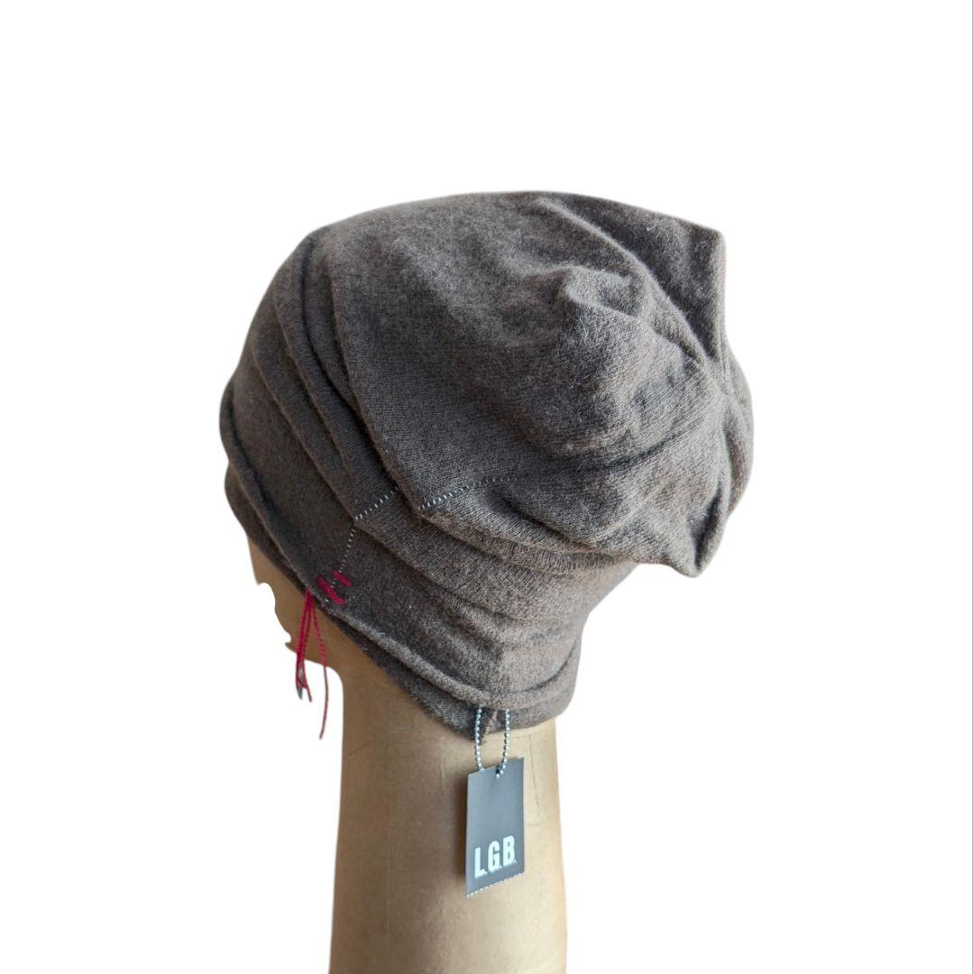 LGB カシミヤ100% CAP ビーニー ニット帽 レイヤード 新品 未使用