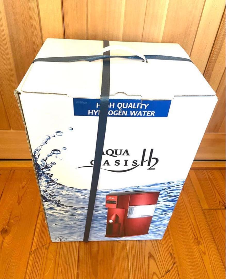 新品　アクアオアシス　H2 水素水生成器　水素水生成器　レッド　赤　送料無料