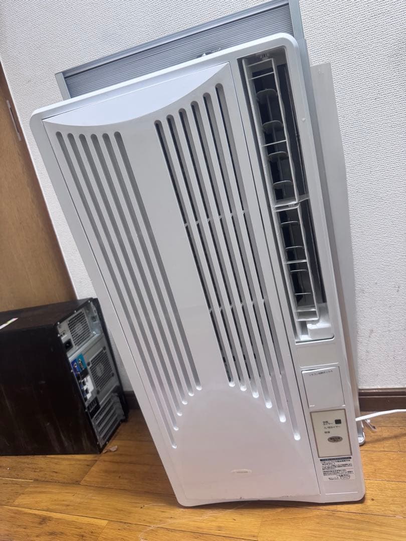 窓用エアコン 冷暖房両用 リモコン付き枠付きKAW1606 2021年手渡し可能