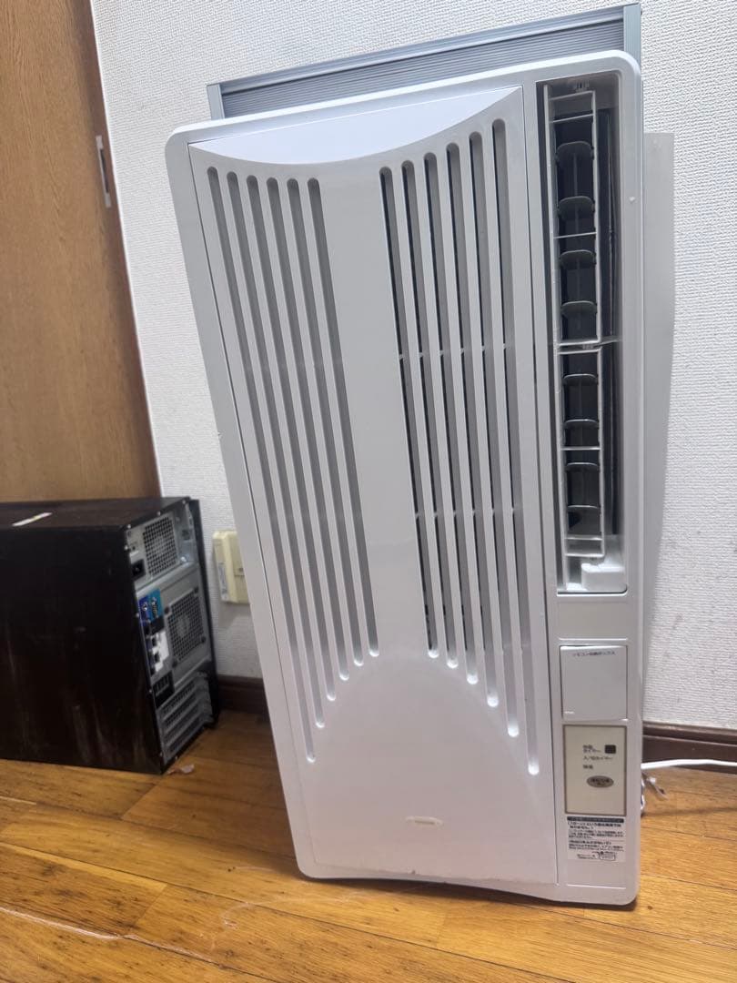 窓用エアコン 冷暖房両用 リモコン付き枠付きKAW1606 2021年手渡し可能