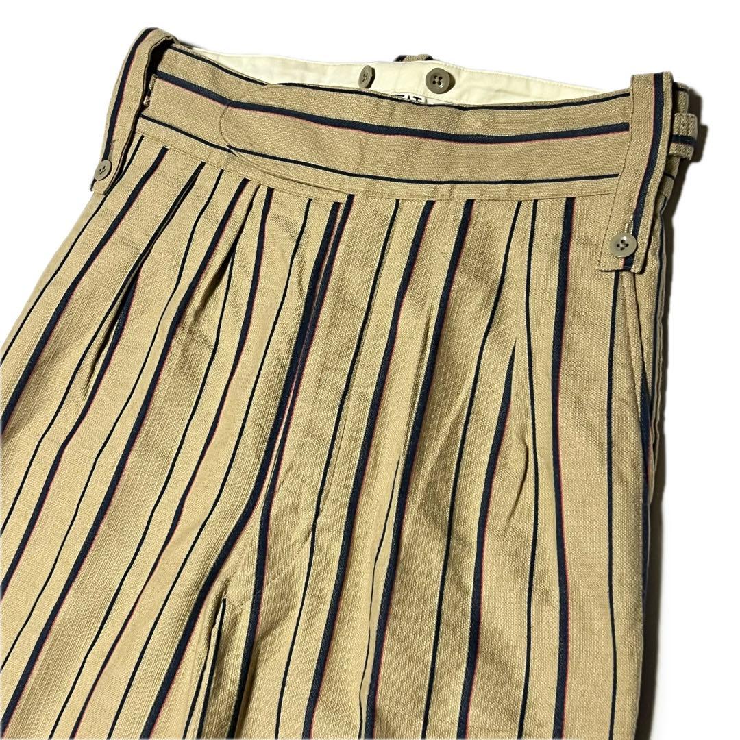 パンツ NEAT BELTLESS PANTS Cotton/Linen M