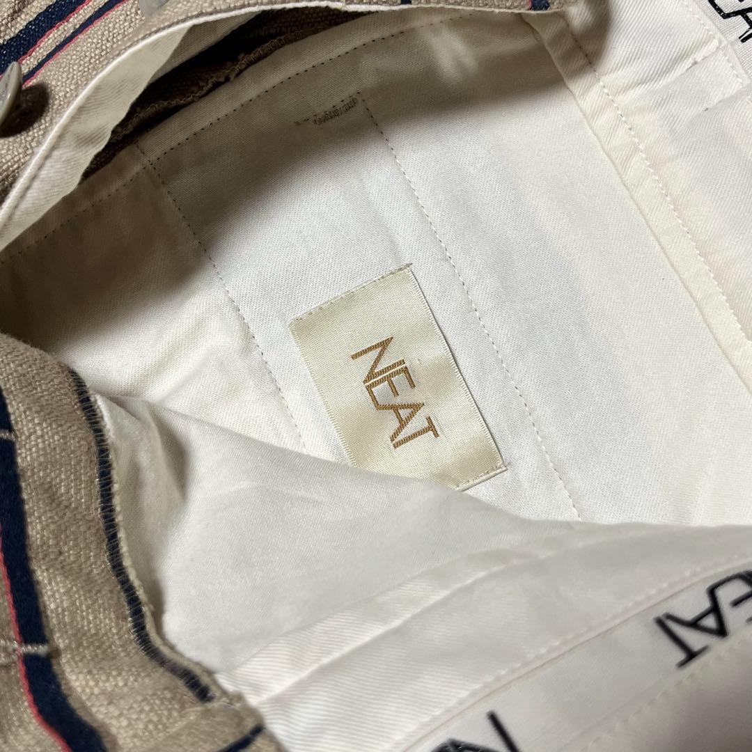 パンツ NEAT BELTLESS PANTS Cotton/Linen M