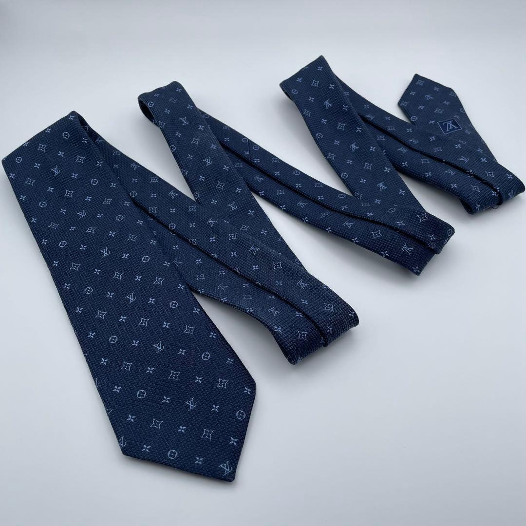 LOUISVUITTONネクタイ M79896 LVクラシック 7cm 極美品