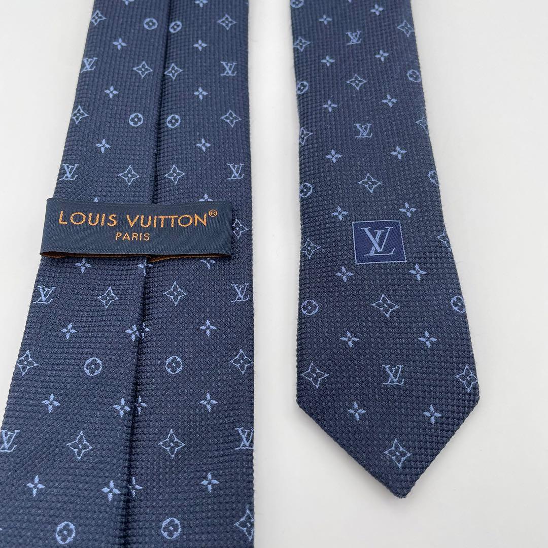 LOUISVUITTONネクタイ M79896 LVクラシック 7cm 極美品